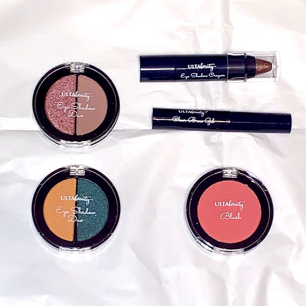Ulta Makeup Bundle - Travel Size Eyeshadows, eye crayon, brow gel & blush. New! - Picture 2 of 10